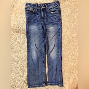 Size 6 Cat & Jack adjustable waist boys jeans.